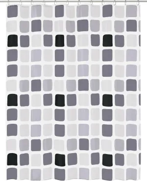 Sonny PVC Free 100% Peva Shower Curtain 70.9x78.7in [180x200cm] (Anthracite Grey)