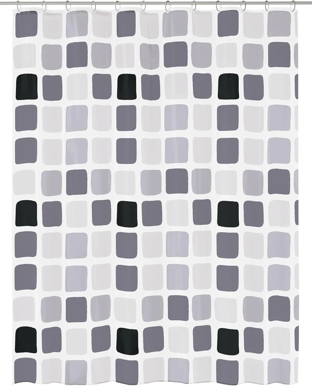 Sonny PVC Free 100% Peva Shower Curtain 70.9x78.7in [180x200cm] (Anthracite Grey)