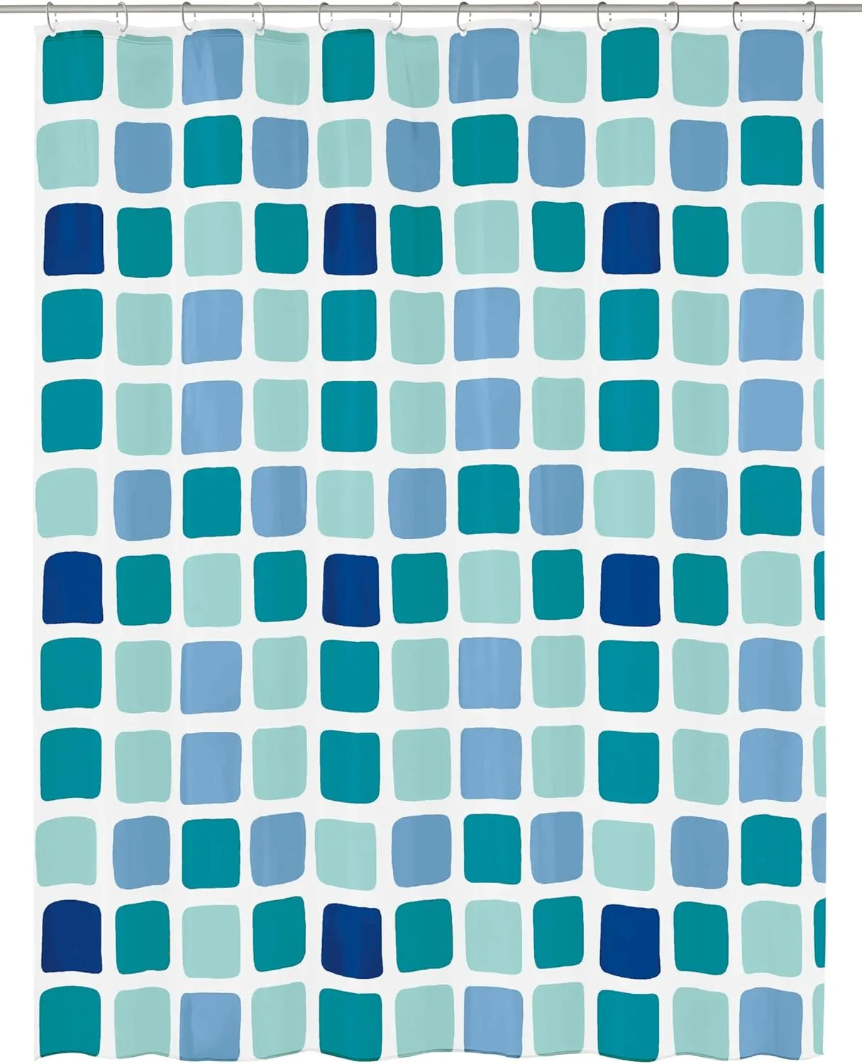 Sonny PVC Free 100% Peva Shower Curtain 70.9x78.7in [180x200cm] (Blue)