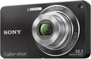 Sony DSC-W350 14.1MP Digital Camera with 4x Wide Angle Zoom with Optical Steady Shot Image Stabilization and 2.7 inch LCD (Black)