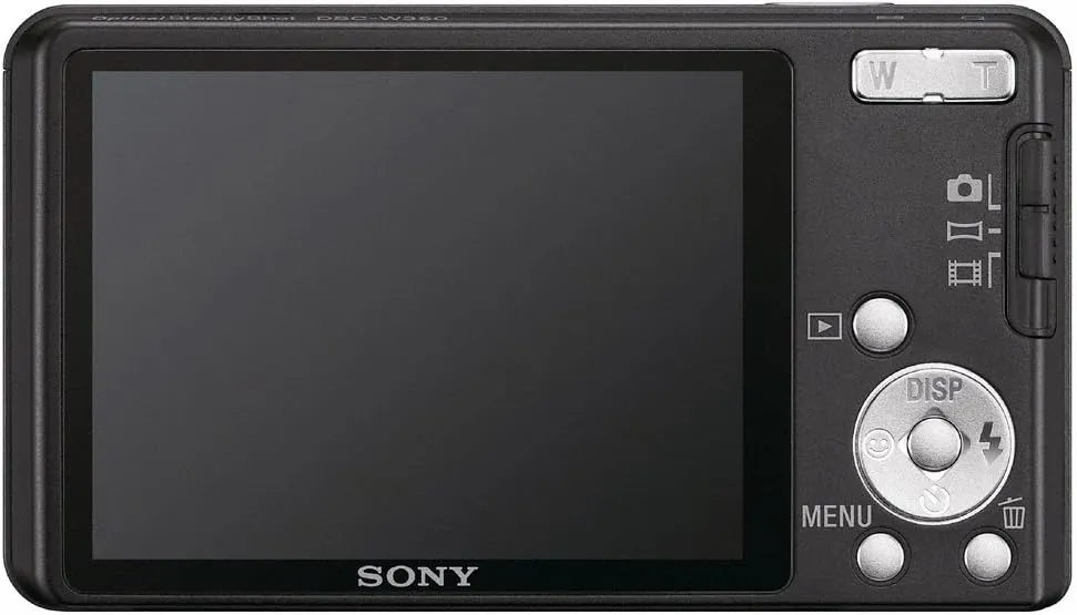 Sony DSC-W350 14.1MP Digital Camera with 4x Wide Angle Zoom with Optical Steady Shot Image Stabilization and 2.7 inch LCD (Black)