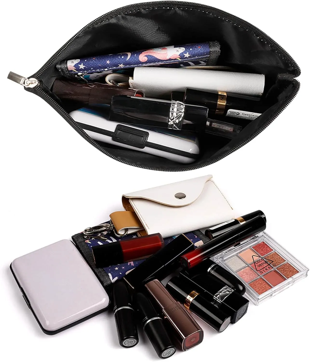 Spiral Optical Illusion Gif Cosmetic Bag Portable Toiletry Bag Large Capacity Travel Makeup Bags Beauty Makeup Organizer for Full-Sized Shampoo Conditioner Brushes Set Makeup Accessories