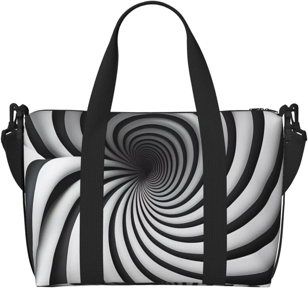 Spiral Optical Illusion Gif Hand Travel Bag. For Men And Women. Durable Material And Stylish Design, Suitable For Business And Leisure Travel.