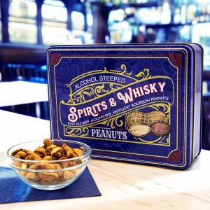 Spirits & Whisky Peanuts Men's Gift Tin – 3 Gourmet Flavors |