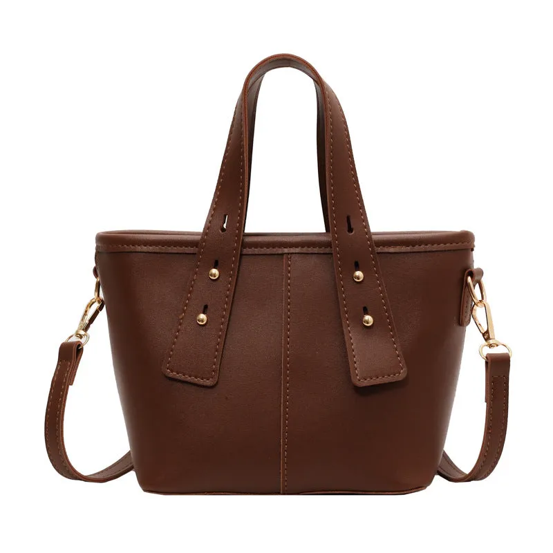 STOREXQ 2025 Popular trade is popular this year, bucket bags for women's popular new Korean retro shoulder bags, high-end messenger bags.