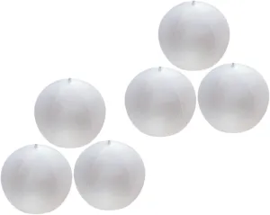 Summer Pool Party Favors 6pcs Inflatable Frosted PVC Beach Balls Wedding and Beach Party Decorations Photo Prop