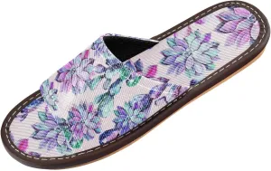 susiyo Slippers for Women Men Watercolor Exotic Cactus Seamless Summer House Slippers