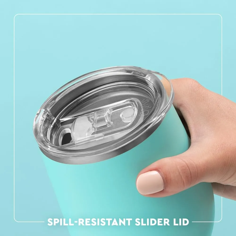 Swig Life 12oz Wine Tumbler with Lid, Stainless Steel, Dishwasher Safe, Portable, Triple Insulated Wine Tumbler (Jungle Gym)
