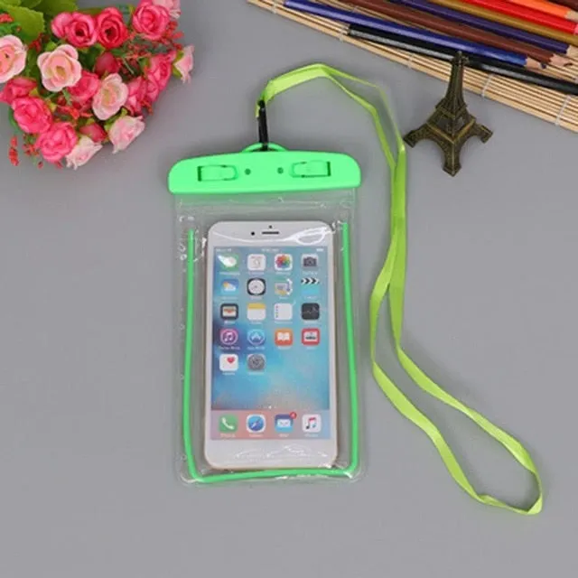 Swimming Bags Waterproof Bag with Luminous Underwater Pouch Phone Case For iphone 6 6s 7 universal all models 3.5 inch -6 inch