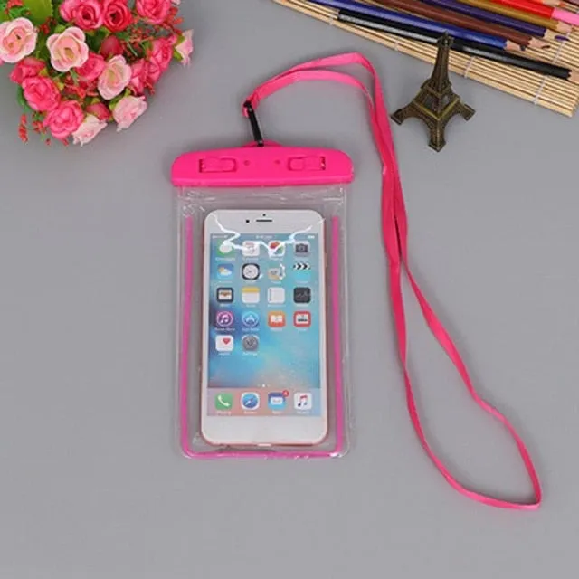 Swimming Bags Waterproof Bag with Luminous Underwater Pouch Phone Case For iphone 6 6s 7 universal all models 3.5 inch -6 inch