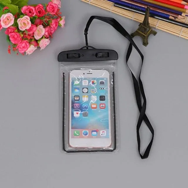 Swimming Bags Waterproof Bag with Luminous Underwater Pouch Phone Case For iphone 6 6s 7 universal all models 3.5 inch -6 inch