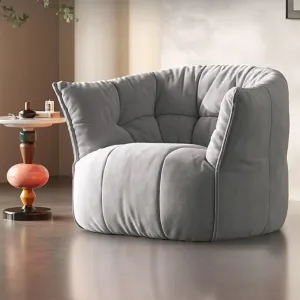 SXBCyan Bean Bags Bean Bag Chair Waterproof Chenille Bean Bag Cover No Filler Beanbag Chair Kids Adults Washable Ultra Soft Pouf Ottoman for Floor Seating Lounge Relaxing Video Games(Gray)