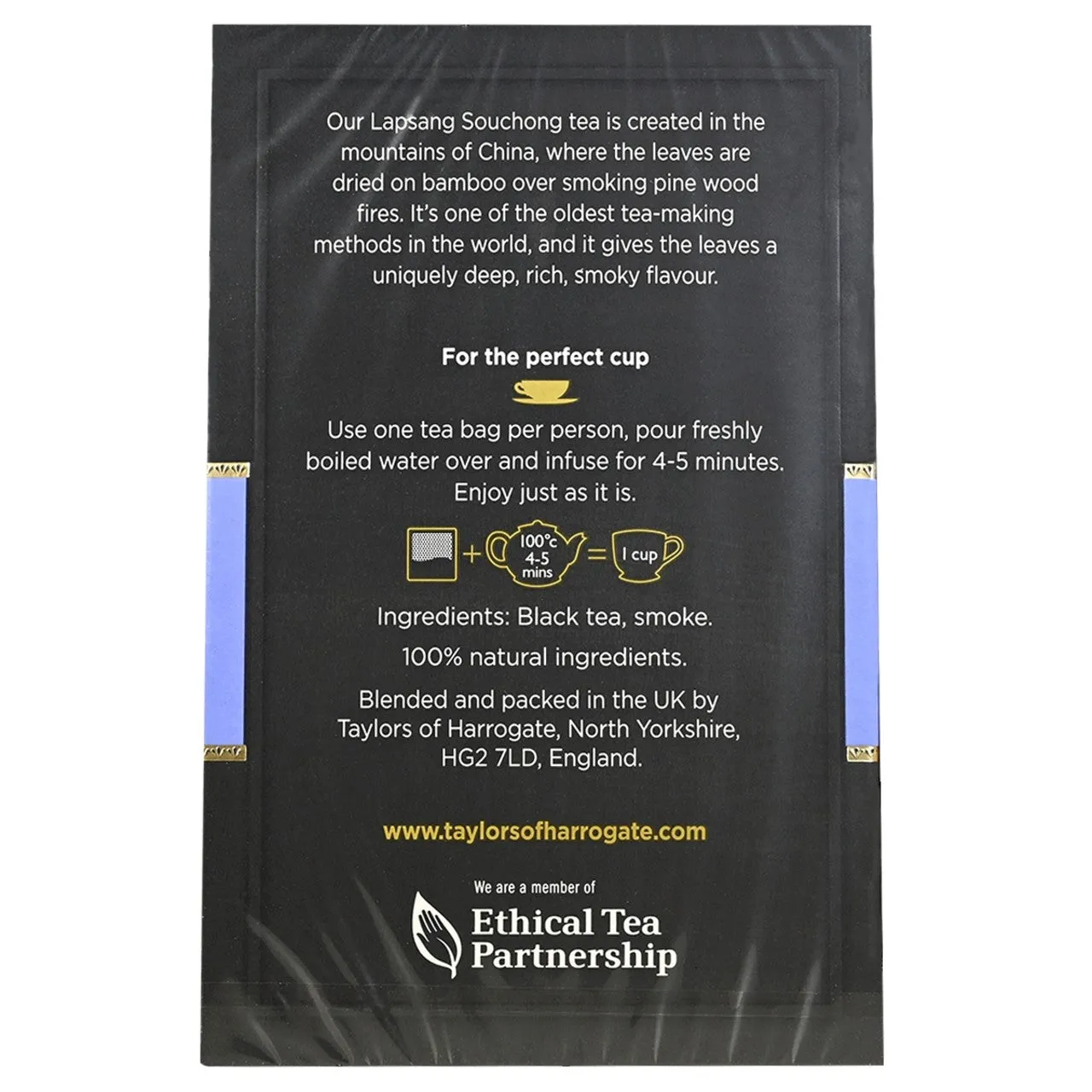 Taylors of Harrogate Lapsang Souchong Tea Bags - 50 count