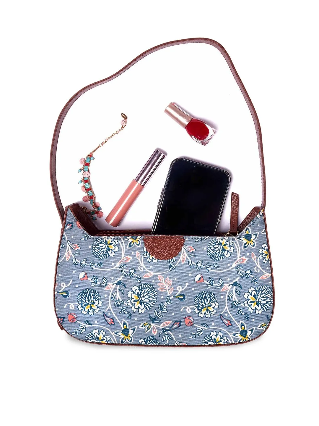 TEAL BY CHUMBAK Floral Printed Sling Bag