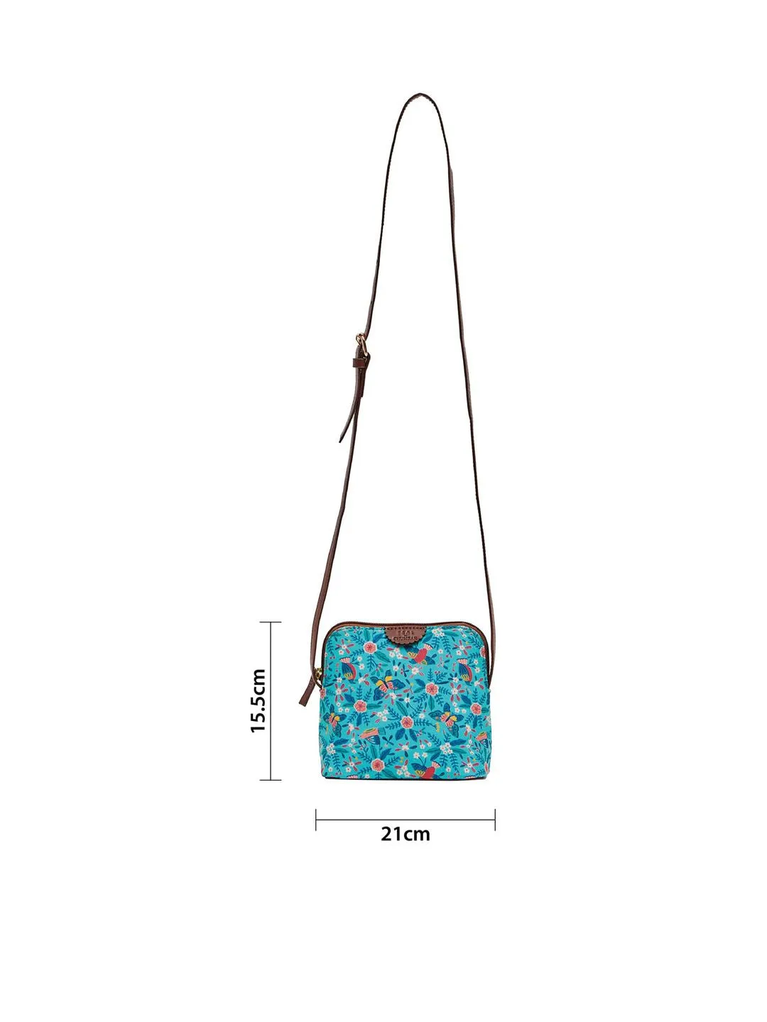 TEAL BY CHUMBAK Floral Printed Swagger Sling Bag
