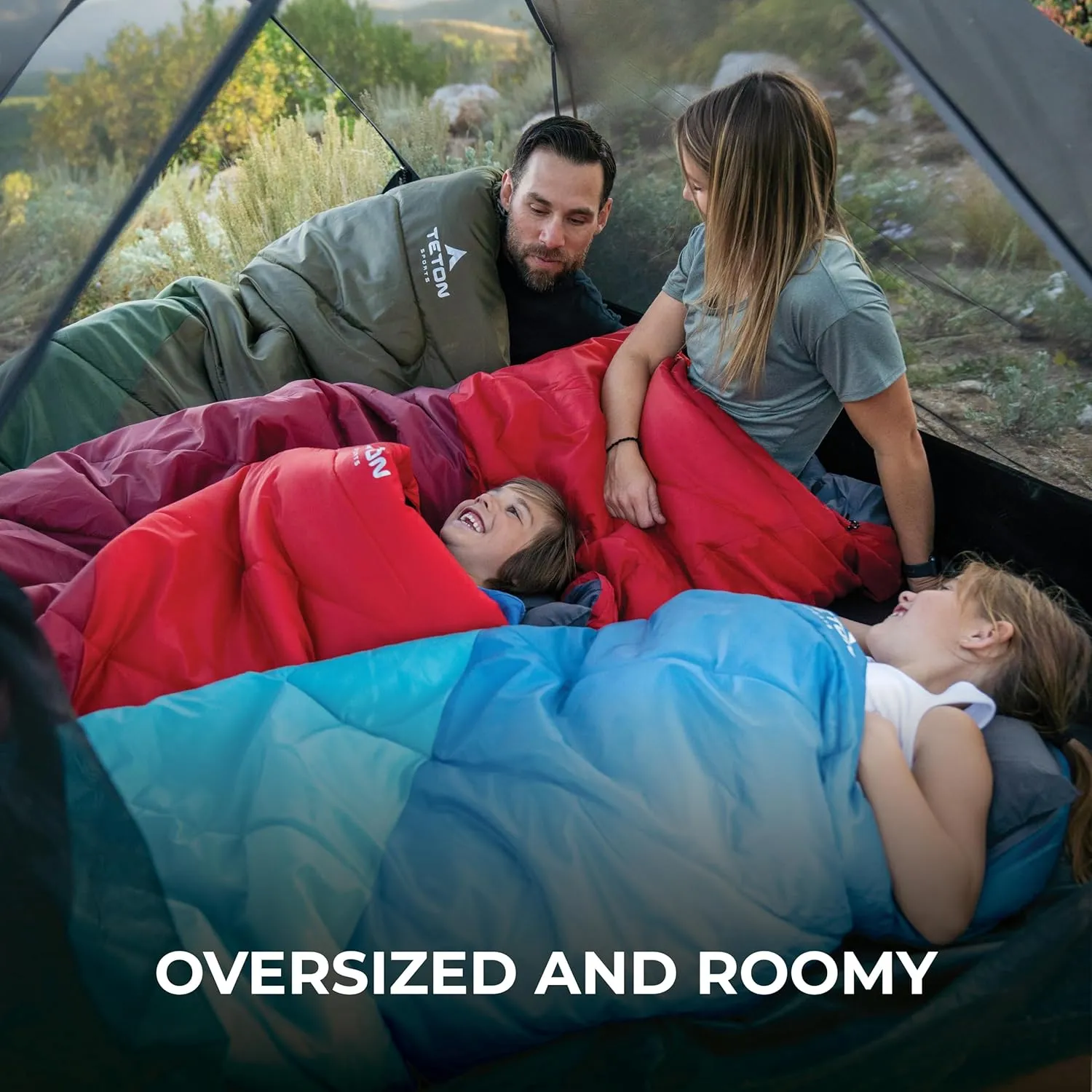 Teton Celsius Regular, -25F, 20F, 0F Degree Sleeping Bags, All Weather Bag for Adults and Kids, Camping Made Easy and Warm, Travel Sack Included