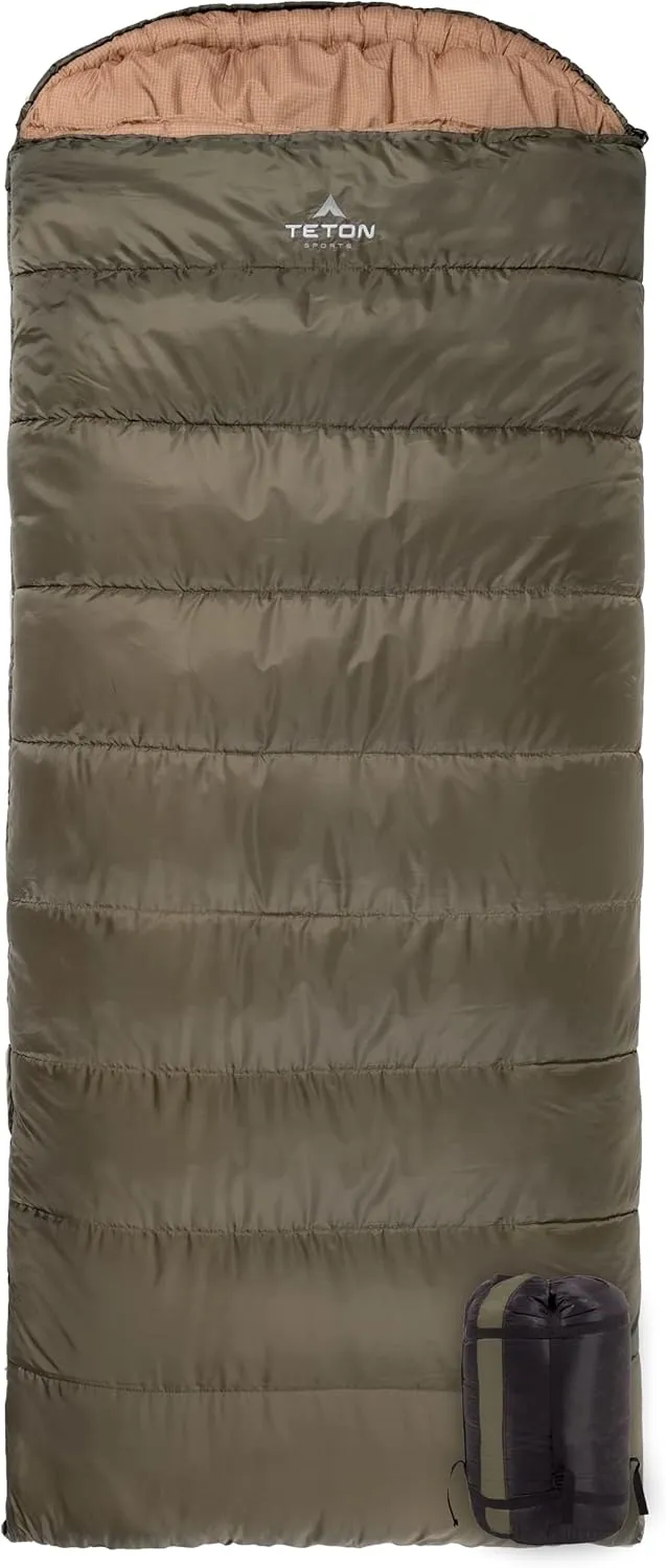 TETON Celsius XL, -25F, 20F, 0F Degree Sleeping Bags, All Weather Warm Sleeping Bag for Adults and Kids, Camping Season, Compression Sack Included