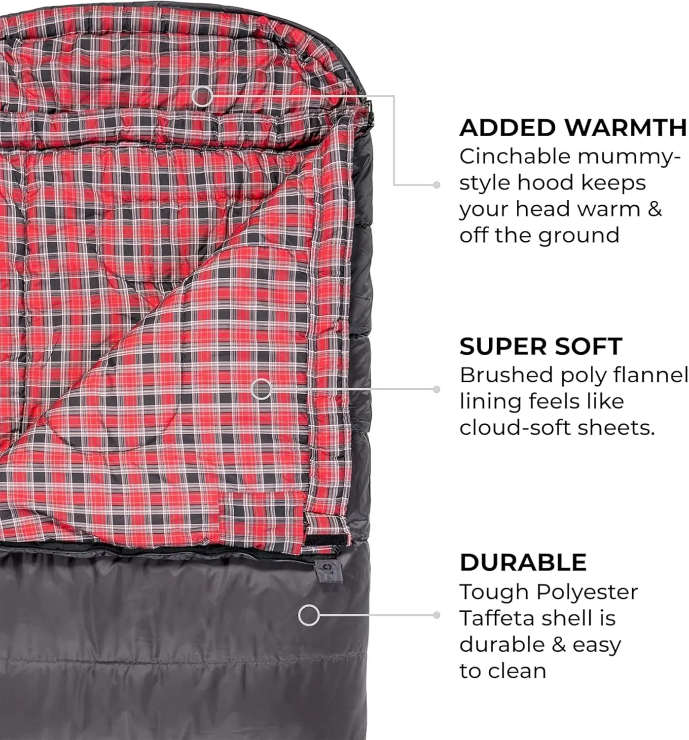 Teton Celsius XXL Sleeping Bag, Cold Weather Sleeping Bags for Adults and Kids, Camping Made Easy and Warm. Compression Sack Included, 35F, 25F, 0F, 20F Degree