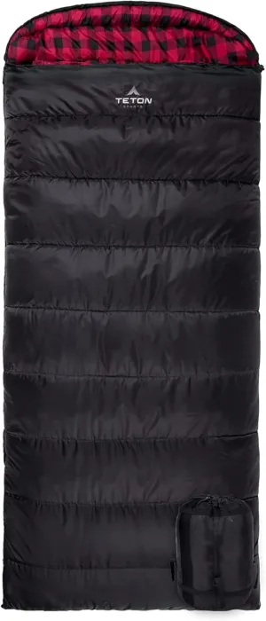 Teton Celsius XXL Sleeping Bag, Cold Weather Sleeping Bags for Adults and Kids, Camping Made Easy and Warm. Compression Sack Included, 35F, 25F, 0F, 20F Degree