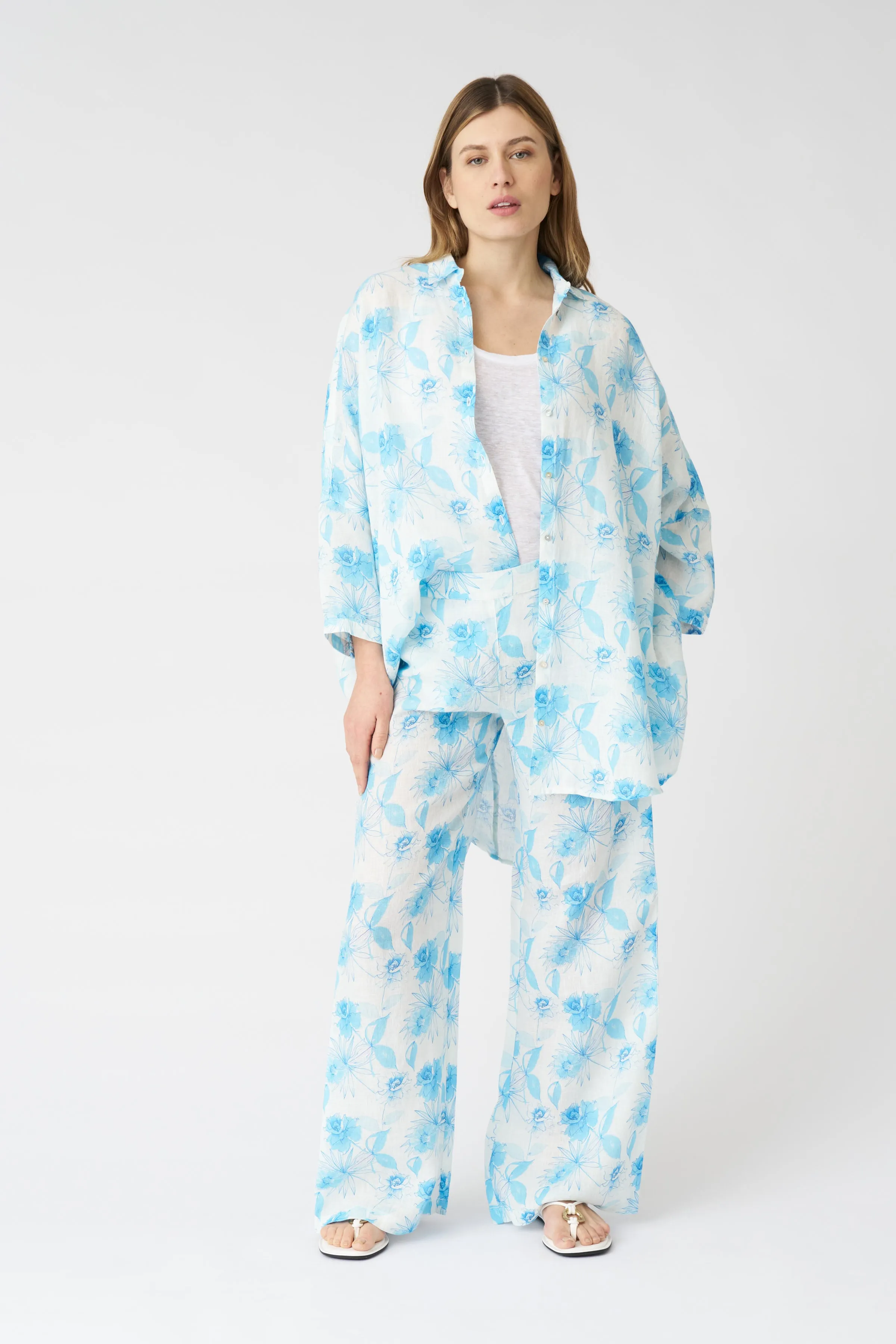 The Botanical Watercolor Simona Shirt