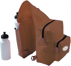 The Colorado Saddlery Black Ultra Rider Horn Bag with Water Bottles