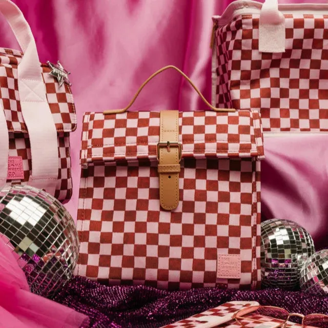 The Somewhere Co. Insulated Lunch Satchel - Crimson Haze