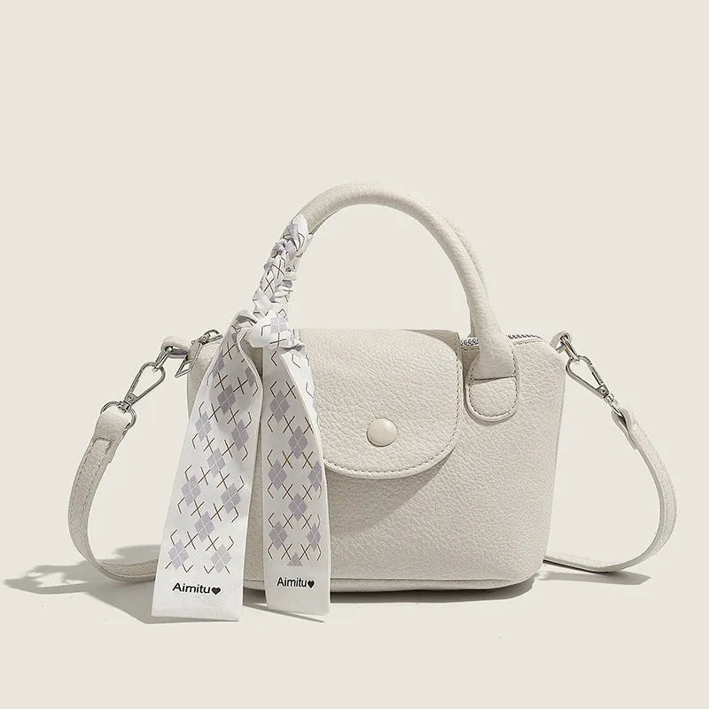 THEMEISLES 2025 This year's popular hot-selling small bags popular summer versatile messenger bags Korean texture silk scarves handbags bucket bags