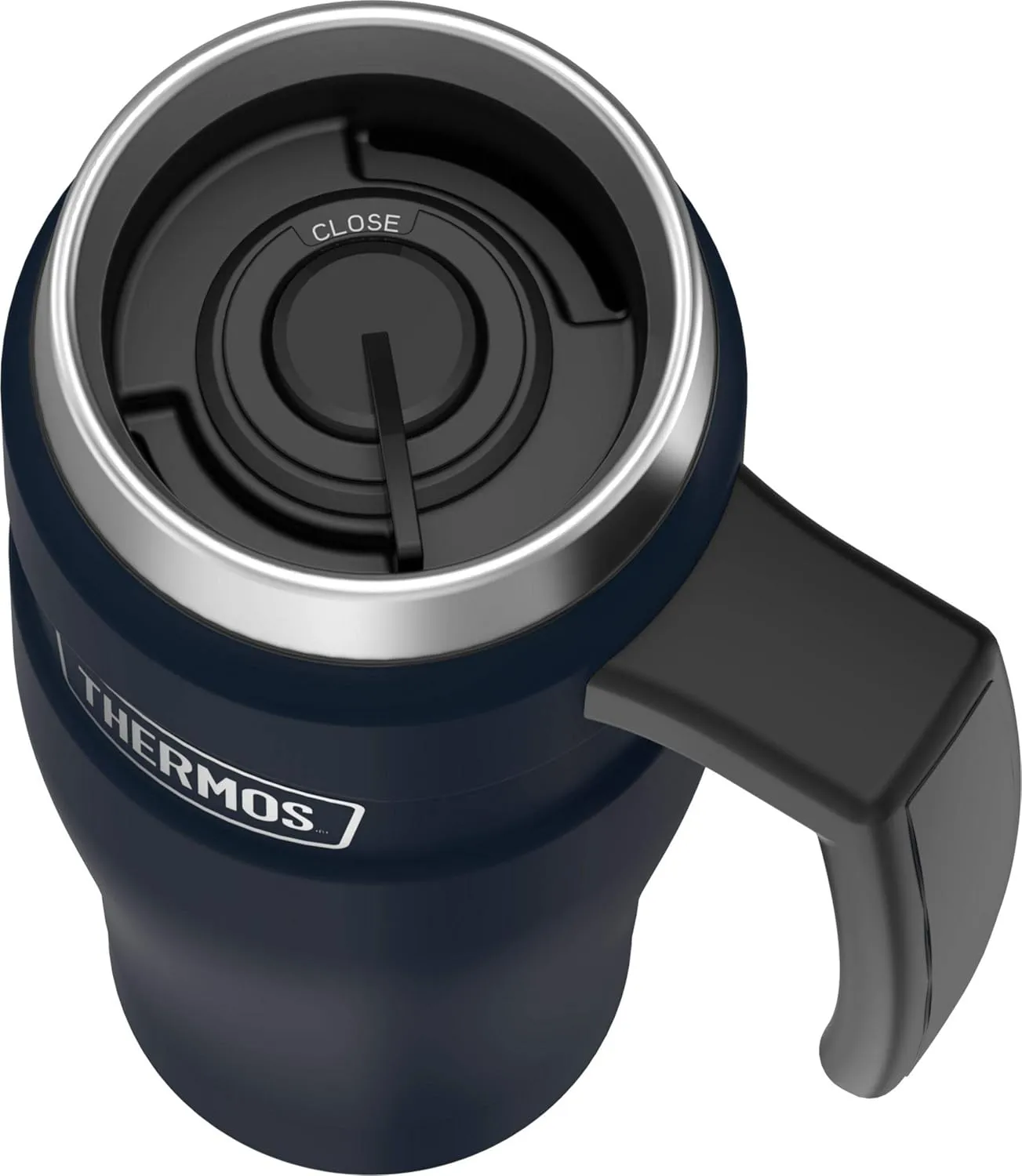 THERMOS Stainless King Vacuum-Insulated Travel Mug, 16 Ounce, Midnight Blue