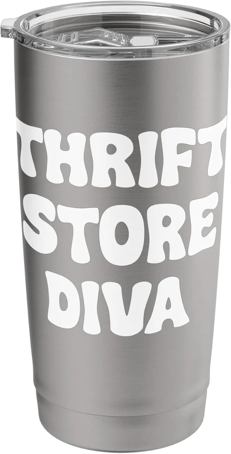 Thrift Store Dive Funny Thrifter Tees bags and Mugs Funny Stainless Steel Insulated Tumbler