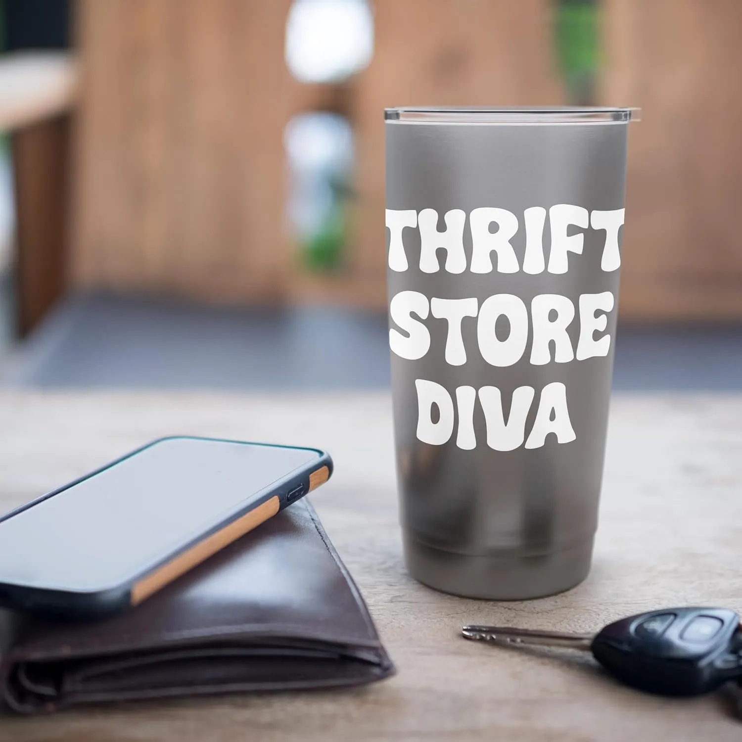 Thrift Store Dive Funny Thrifter Tees bags and Mugs Funny Stainless Steel Insulated Tumbler