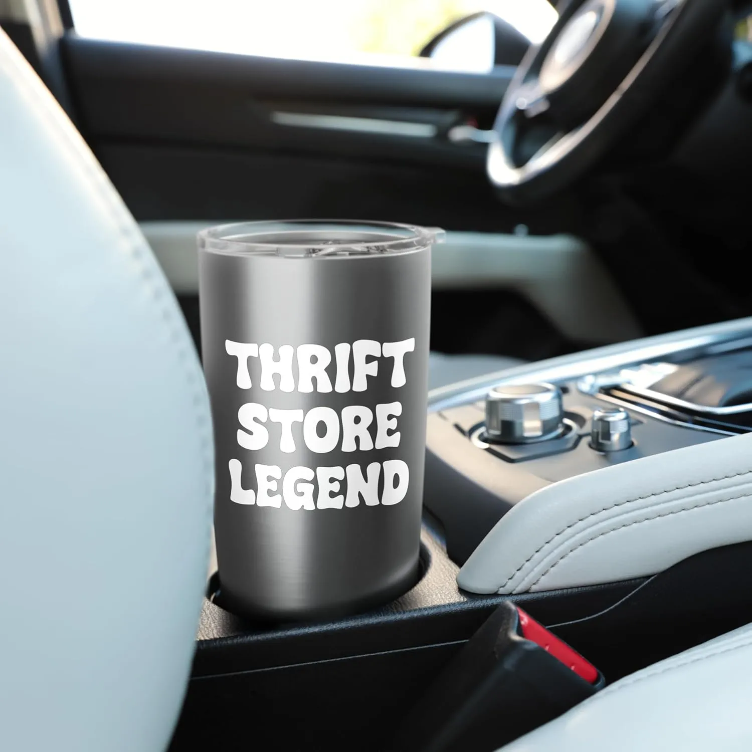 Thrift Store Legend Funny Thrifter Tees bags and Mugs Funny Stainless Steel Insulated Tumbler