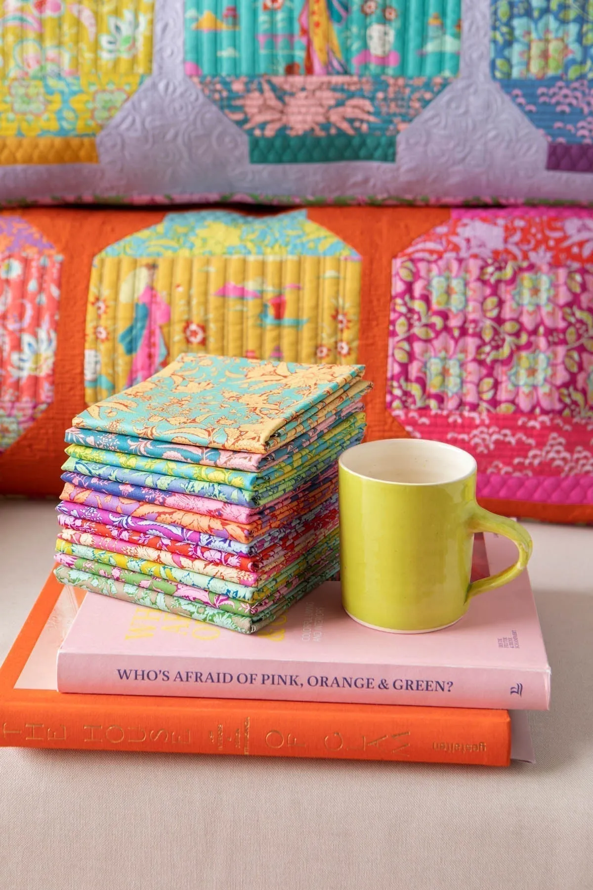 Tilda Bloomsville Abloom Blender Dijon Yardage