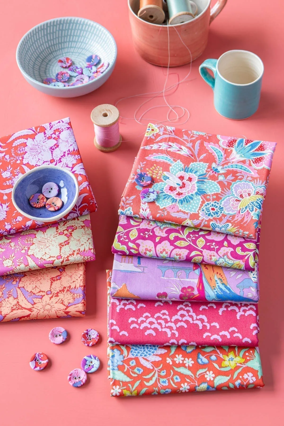 Tilda Bloomsville Abloom Blender Dijon Yardage