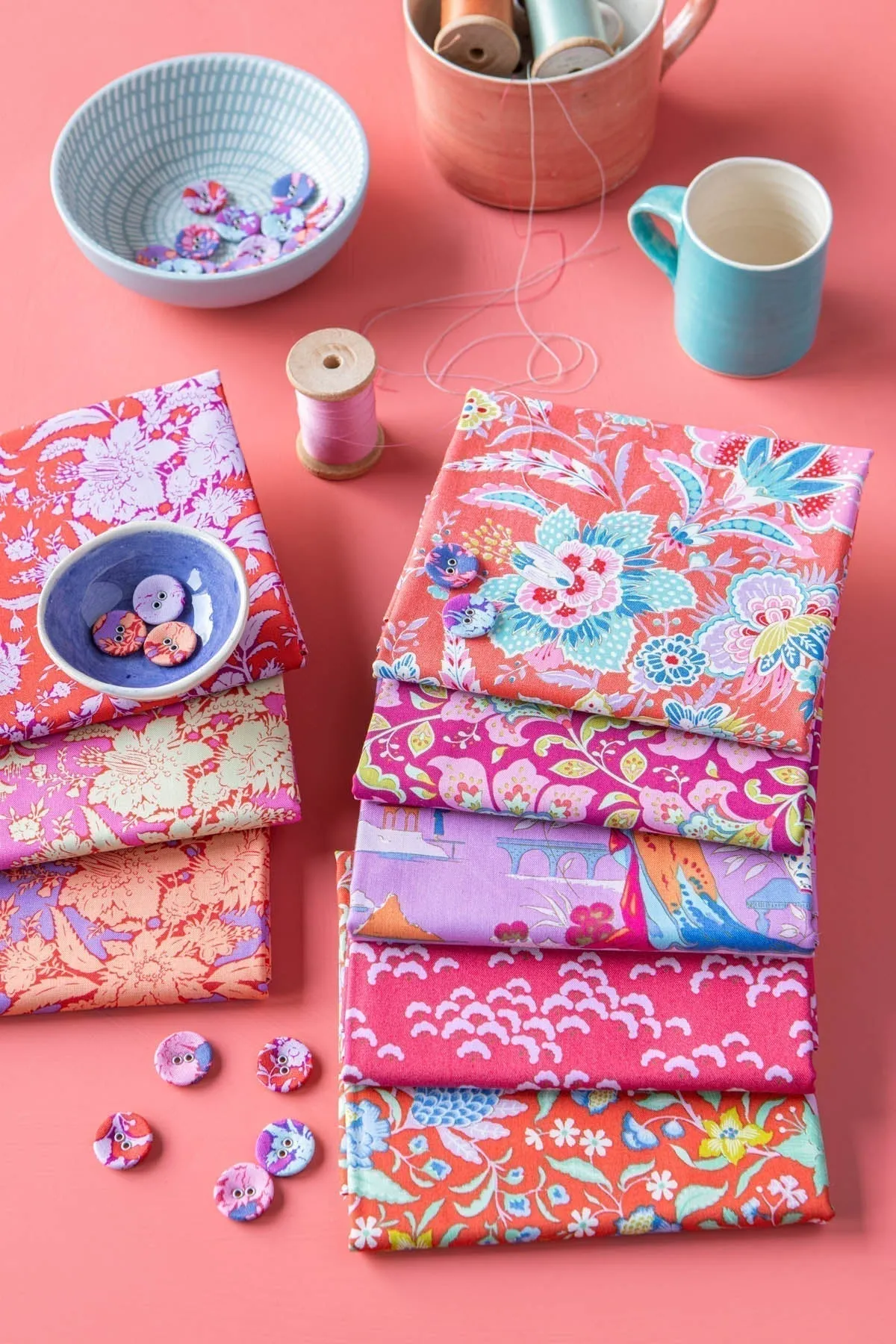 Tilda Bloomsville Abloom Blender Plum Yardage