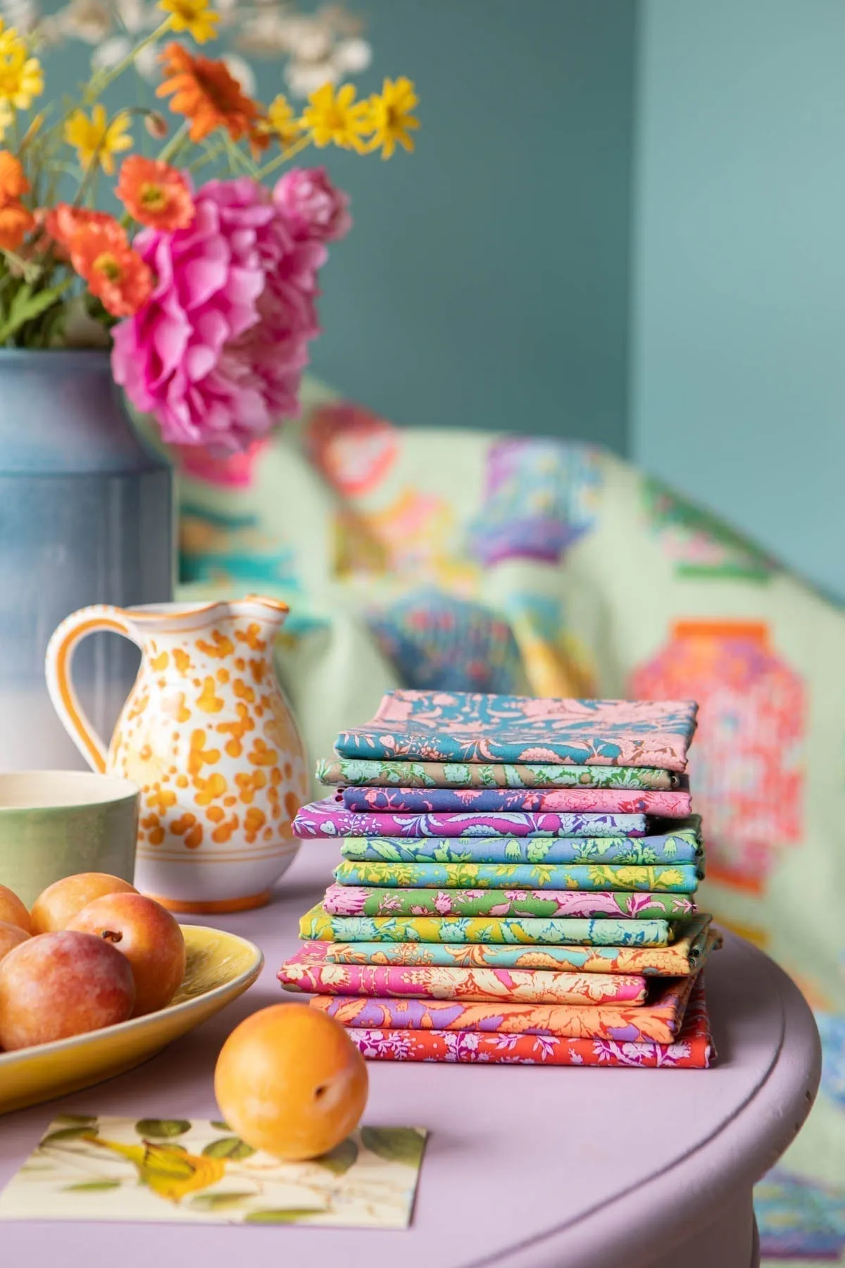 Tilda Bloomsville Abloom Blender Plum Yardage