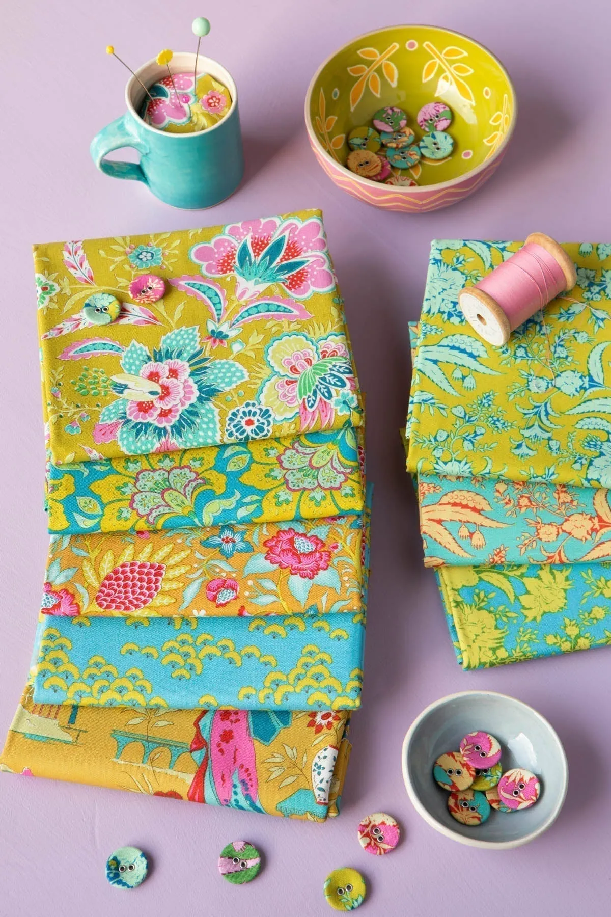 Tilda Bloomsville Abloom Blender Plum Yardage