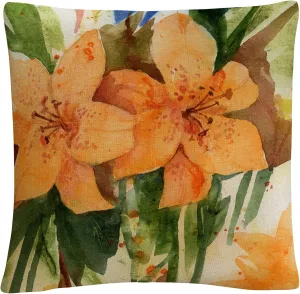 Trademark Fine Art Tiger Lilies' Orange Modern by Sheila Golden