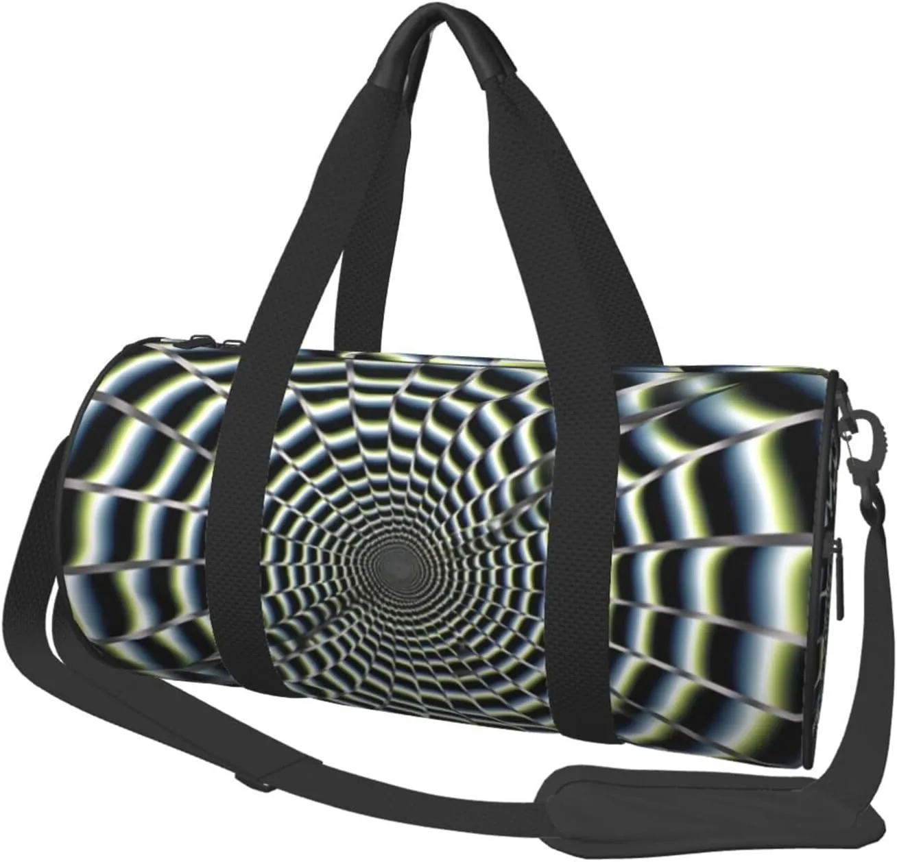 Travel Bag For Women,Spiral Optical Illusion Print Personal Item Duffle Bags,Weekend Travel Duffel Tote Bag,Travel Sport Gym Bag For Men,Airplane Travel Essentials For Flying