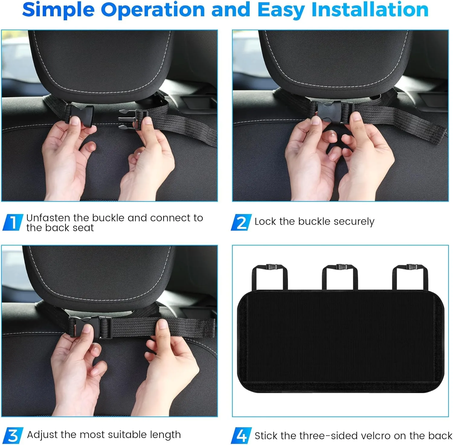 Trunk bag, trunk organizer car, car storage bag with 9 pockets, magic wand structure for SUV,B-Schwarz-108 X52 cm, normal