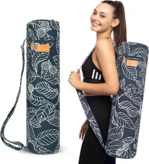 UDANA Yoga Mat Bag, Large – Fits Thick Mats, 3 Storage Pockets, Adjustable Strap
