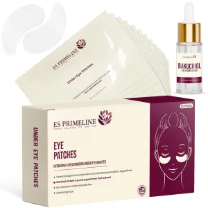 Under Eye Patches -12 Pairs Mask for Puffy Eyes Dark Circles Under eye Bags Anti-Wrinkle Collagen Retinol Vitamin C Patches with Pomegranate to Sooth Plump Minimize Fine Lines Gift Idea