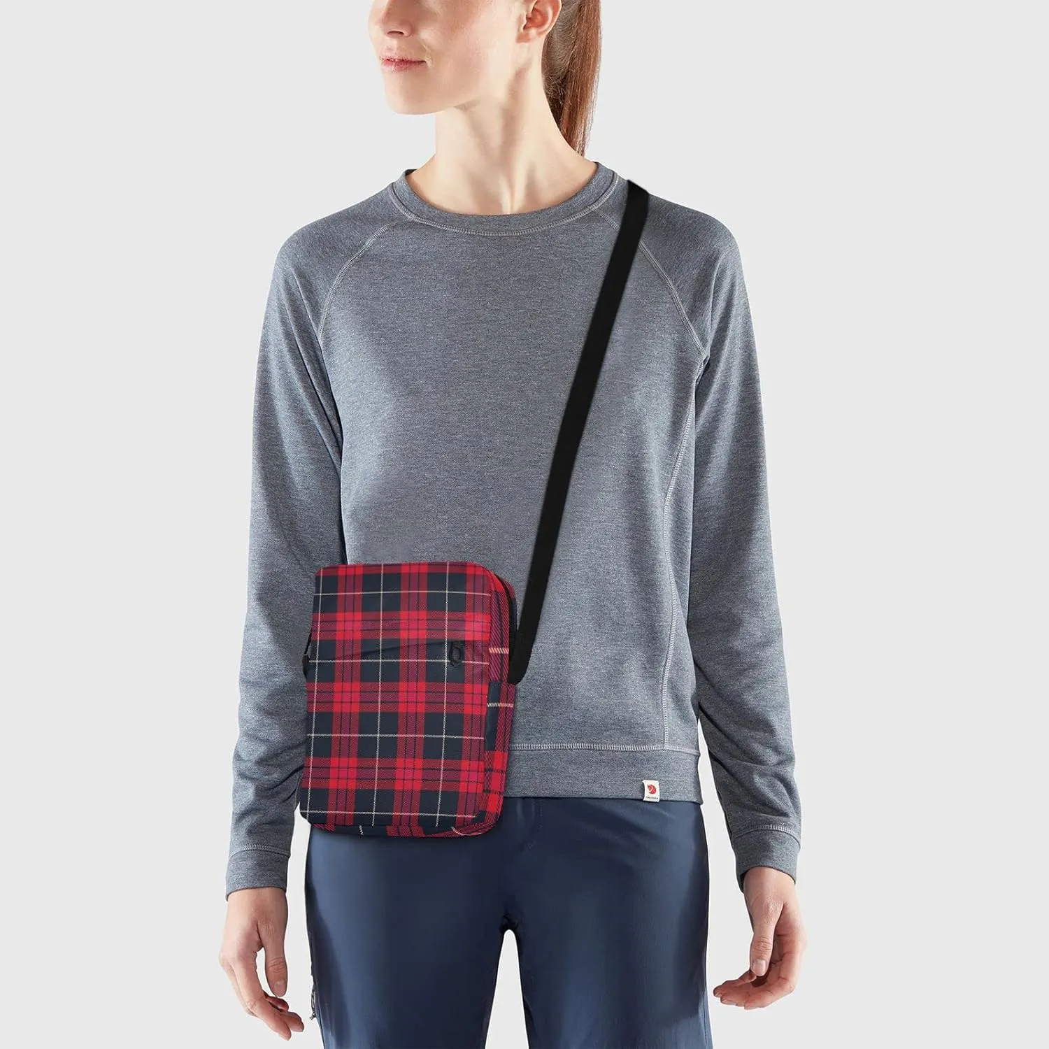 Unisex Crossbody Bag, Flannel Patterns Red Black Durable Sling Side Shoulder bags for men women, One Size