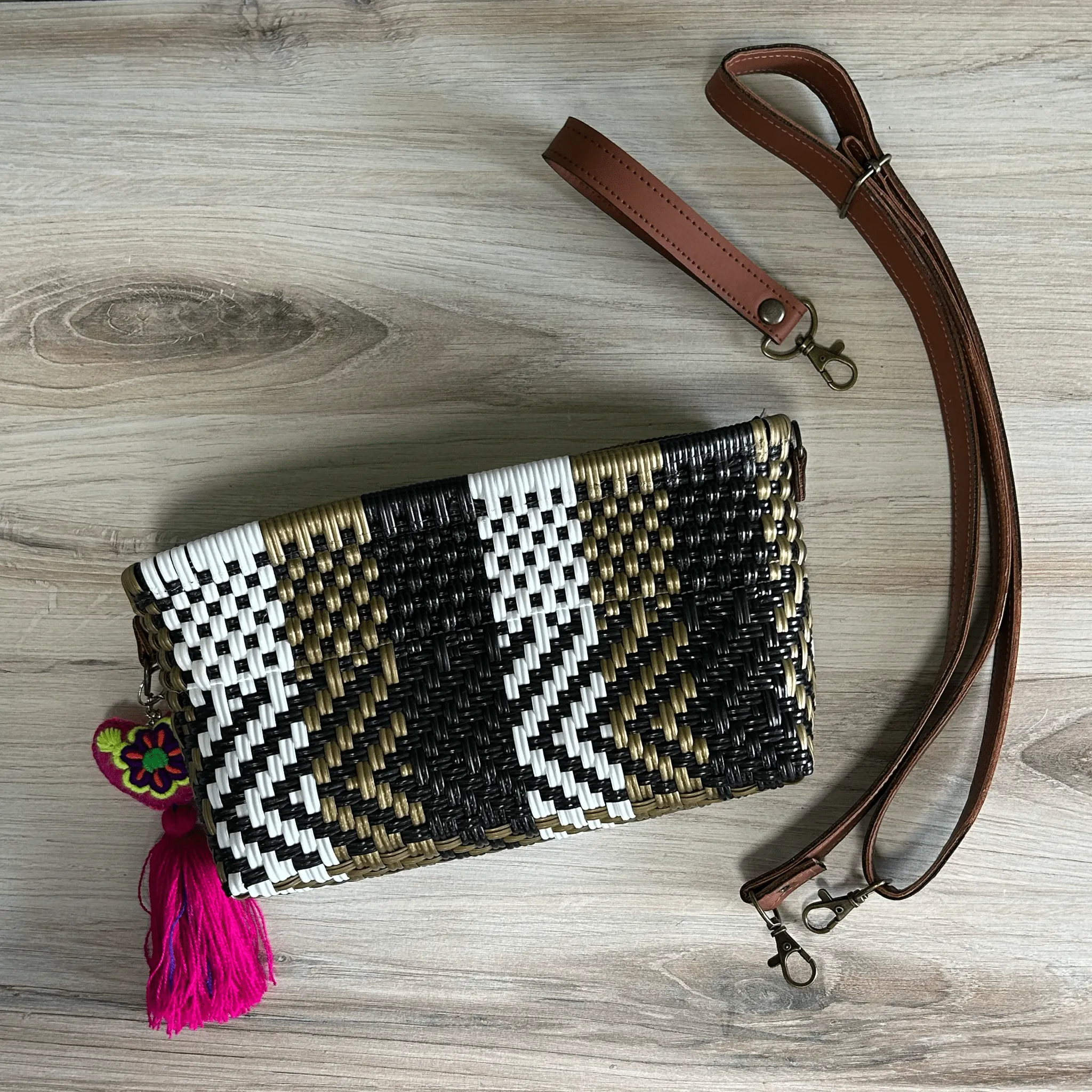 Upcycled Handwoven Handbags - Espresso BUNDLE