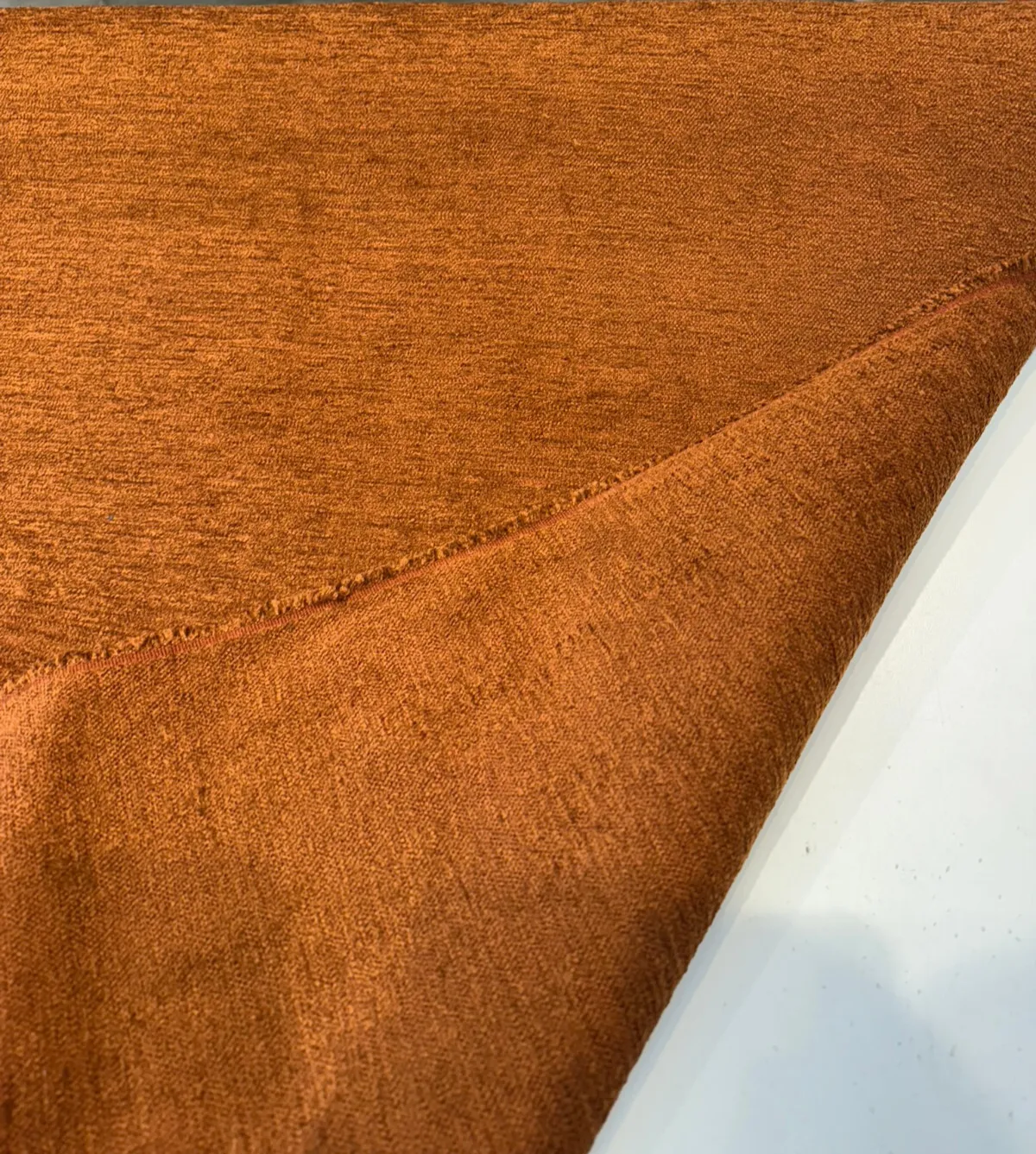 Upholstery Cuddle Tawny Rust Soft Chenille Fabric By The Yard