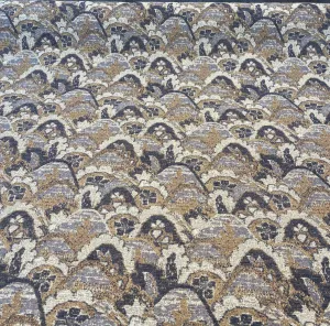 Upholstery Landscape Stark Pecan Graystone Chenille Tapestry Fabric By The Yard