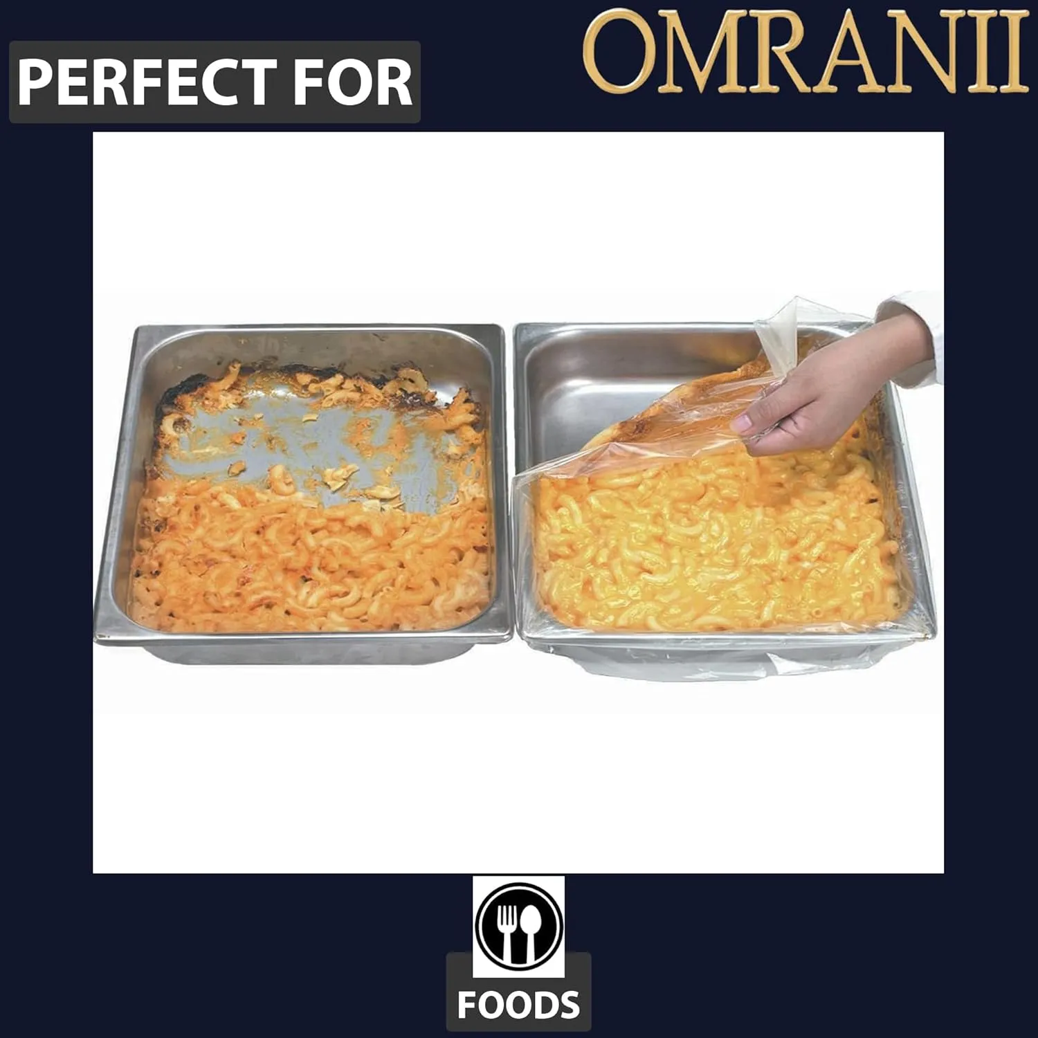 Value Plus Poly Pan Liner, 0.48Mil 34" X 18" & 20 Bags | PTL Material, Use for Food Protection and Containment | Quality Control Liner