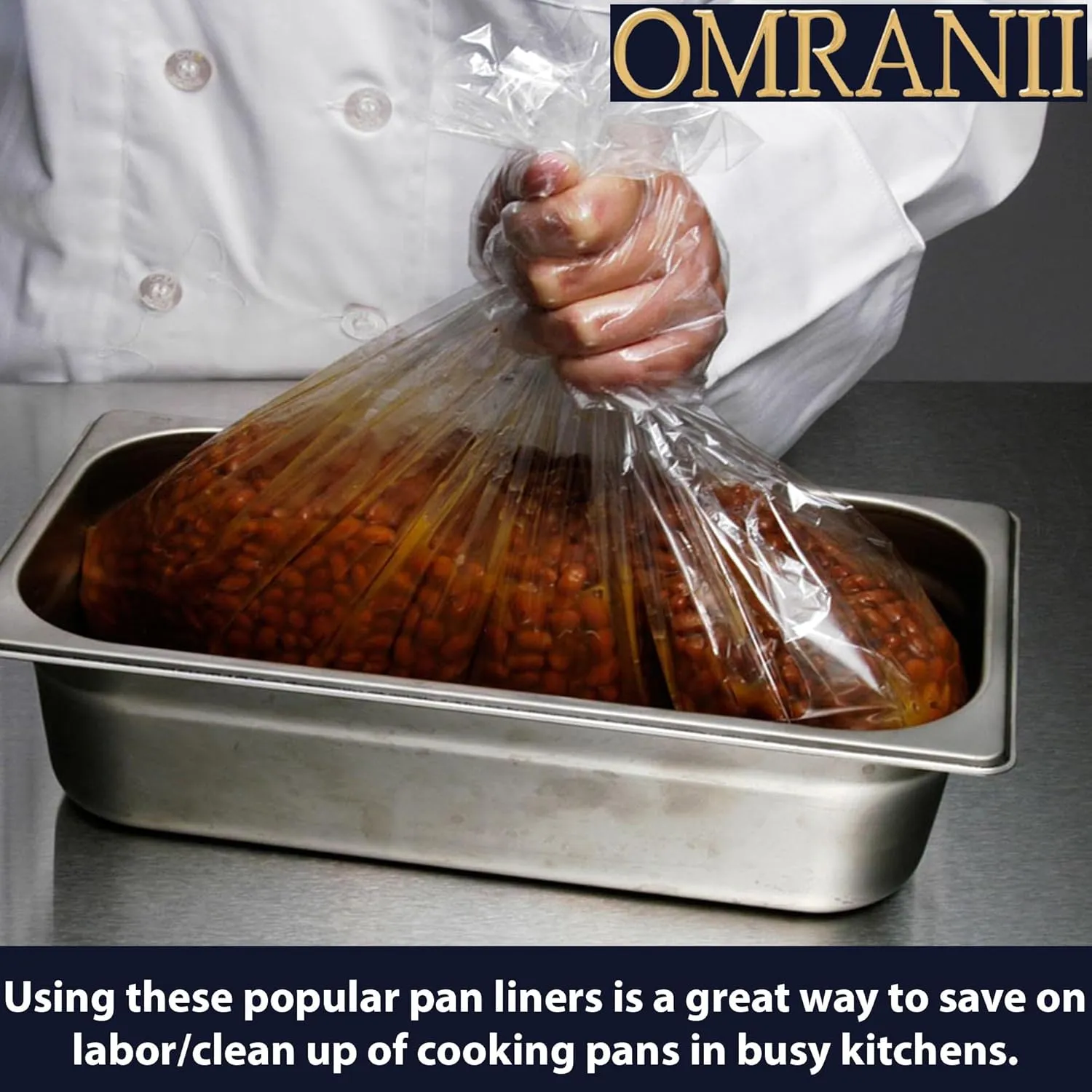 Value Plus Poly Pan Liner, 0.48Mil 34" X 18" & 20 Bags | PTL Material, Use for Food Protection and Containment | Quality Control Liner