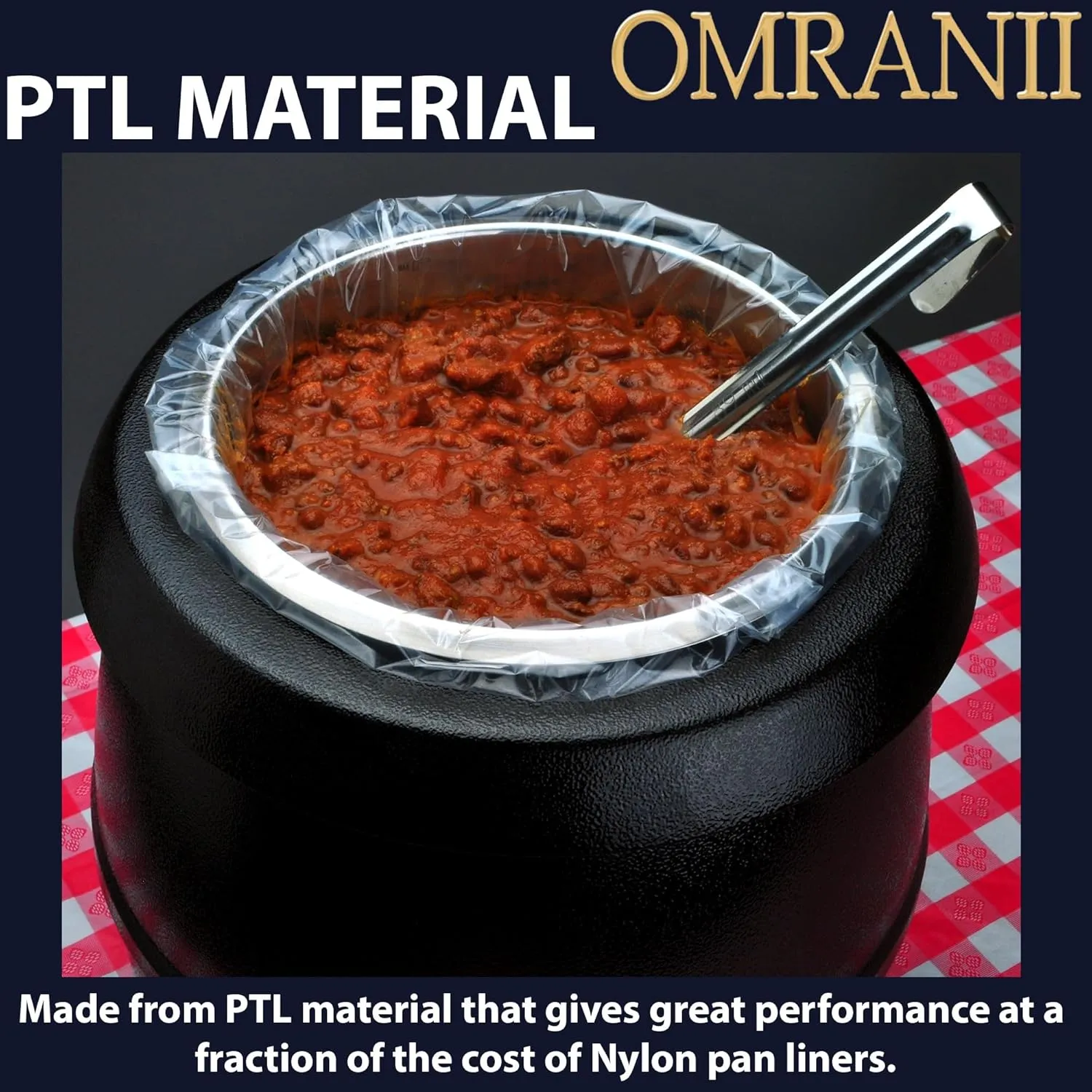 Value Plus Poly Pan Liner, 0.48Mil 34" X 18" & 20 Bags | PTL Material, Use for Food Protection and Containment | Quality Control Liner
