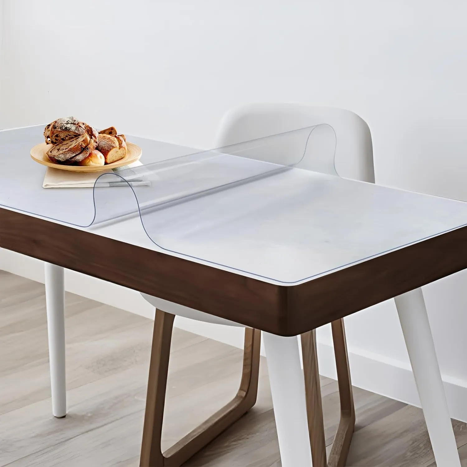 Vicwe 36 x 48 Inch Clear Table Cover Protector,1.5mm Thick Clear Table Protector, Rectangle Waterproof Plastic Table Cover, Scratch Proof and Easy Cleaning for Dining Room Table