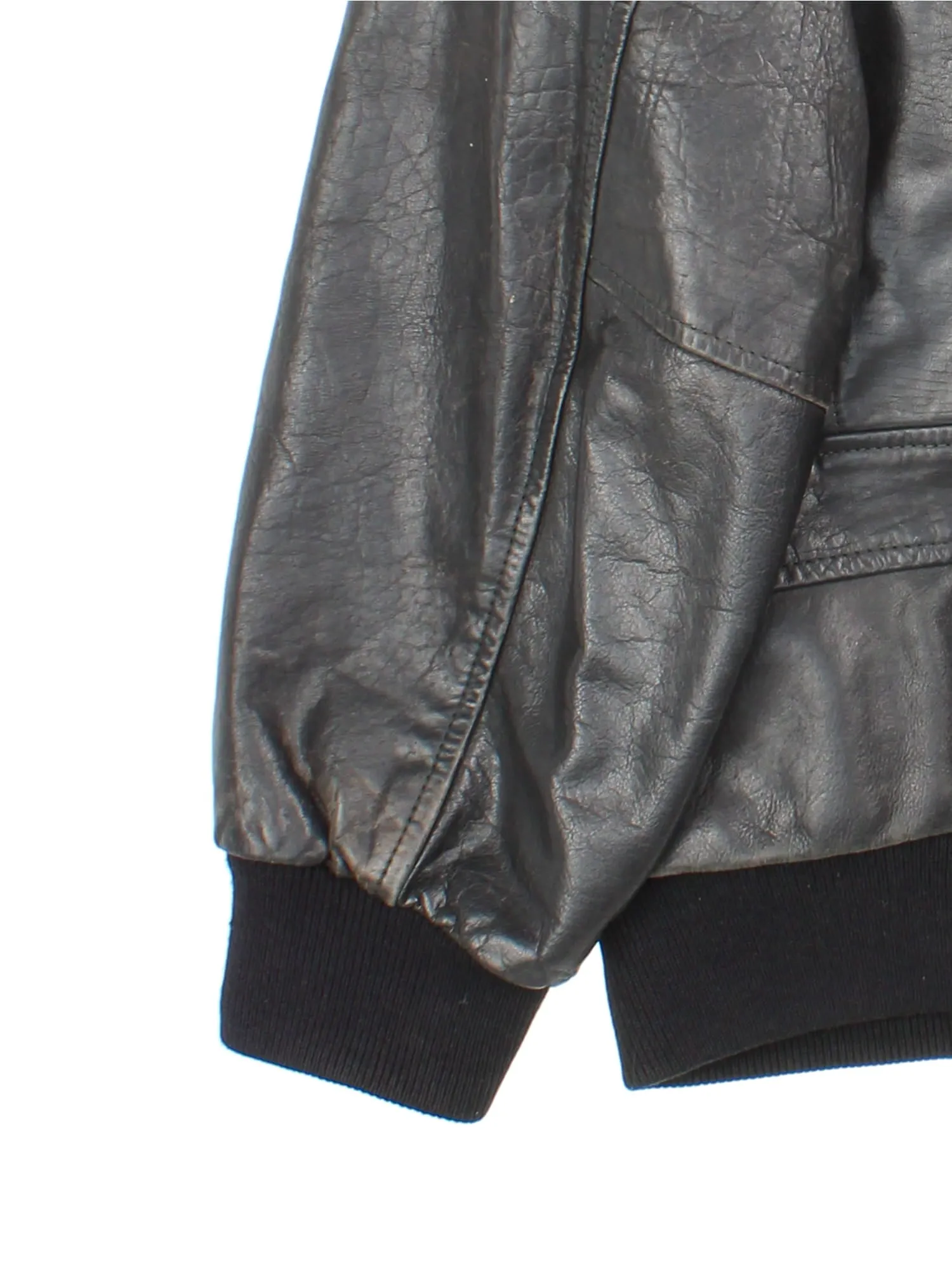 Vintage Leather Aviator Bomber Jacket